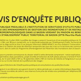 Avis d'enquête publique