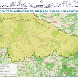 Restrictions des usages de l'eau dans ma commune