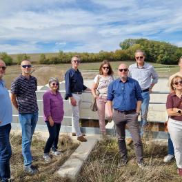 Les membres de la MISEN en visite sur la ZRDC d'Hymont